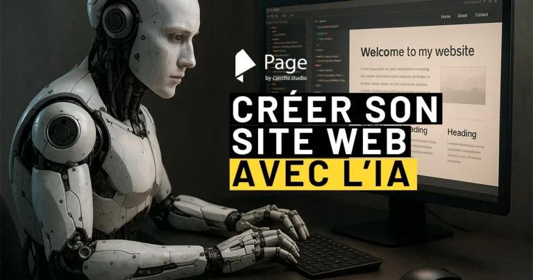 creer un son site web avec l'IA